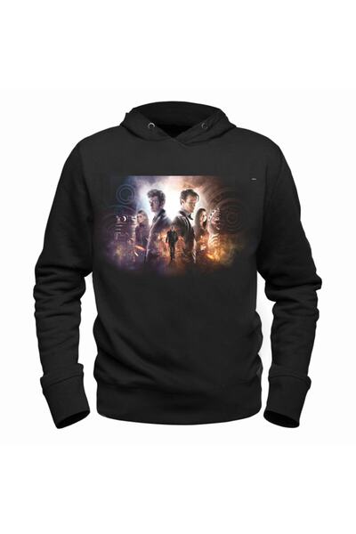 Alfa Tshirt سويت شيرت دكتور هو أسود للجنسين