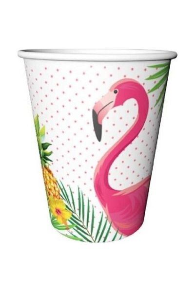Flamingo طقم صحون وأكواب لأعياد الميلاد لـ 8 أشخاص
