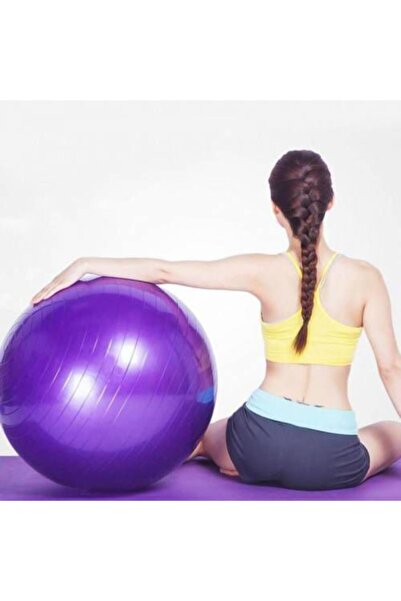 BigSale 65 Cm Kalın Büyük Boy Pilates Ve Egzersiz Topu + Şişirme Pompası Hediye