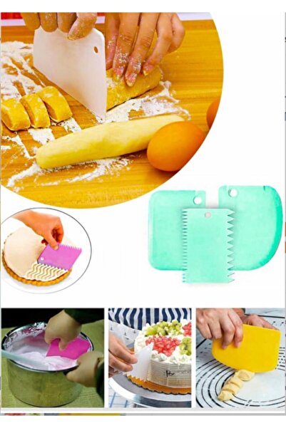 CMT Hamur Ve Krema Kazıyıcı 3'lü Pratik Pasta Krema Dağıtıcı Set