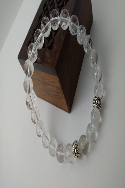 BalıkHediyelik Crystal Quartz Stone Bracelet / Natural Stone Unisex Bracelet