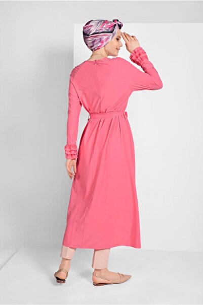 TRENDTESETTÜR Women's Coral Sleeve Ruffle Tunic 11715