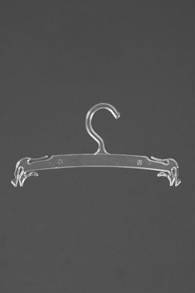 Modern Raf Underwear and Baby Hanger Transparent Pack of 40