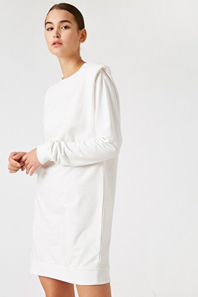 Koton Ecru Γυναικείο Φούτερ 1KAL68353IK