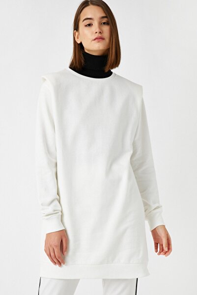 Koton Ecru Γυναικείο Φούτερ 1KAL68353IK