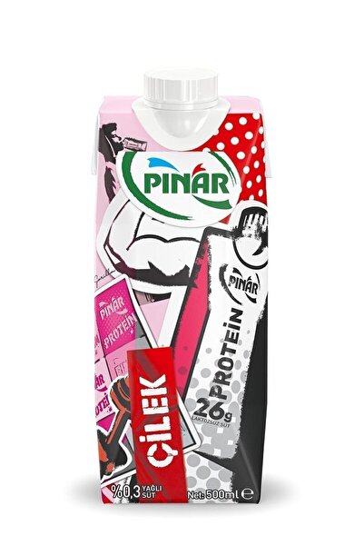 Pınar Protein Çilekli Süt 12*500 ml