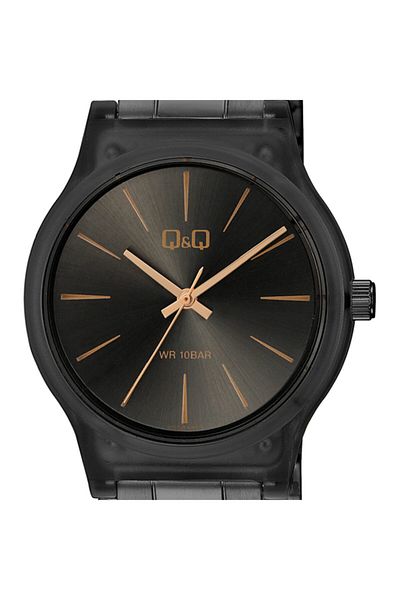 Q&Q Vs50j003y Men's Wristwatch 10 Bar Waterproof Stainless Steel Band Sports Design