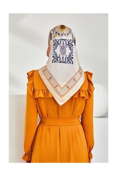 Armine Γυναικείο Κασκόλ Καφέ Twill Silk 20y8312-80