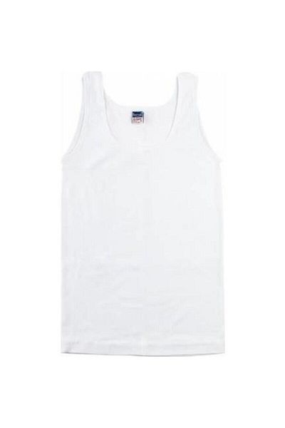 Berrak Tricou cu bretele late din bumbac alb pentru fete 6 piese