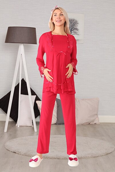 lohusahamile Vişne Lohusa Hamile Pijama Takımı 20122