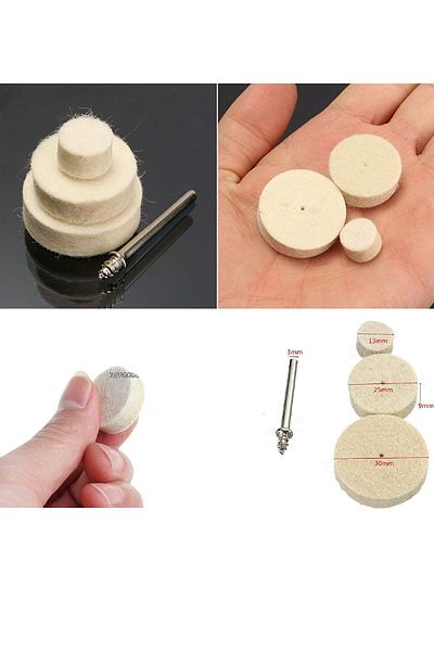 Depolife 16 Piece Felt Chuck Set Compatible with Dremel etc.