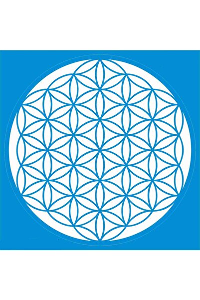 StencilSepeti Flower of Life Stencil Template 20X20 cm