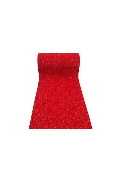 AKSEREN 100 X 200 Cm 14mm PVC Anti-Slip Red Curly Mat