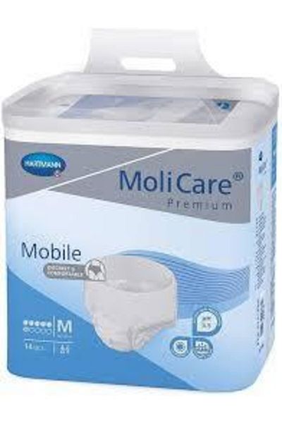 Hartmann Molicare Premium - Blue Medium 14-Piece Drop Panty Diapers
