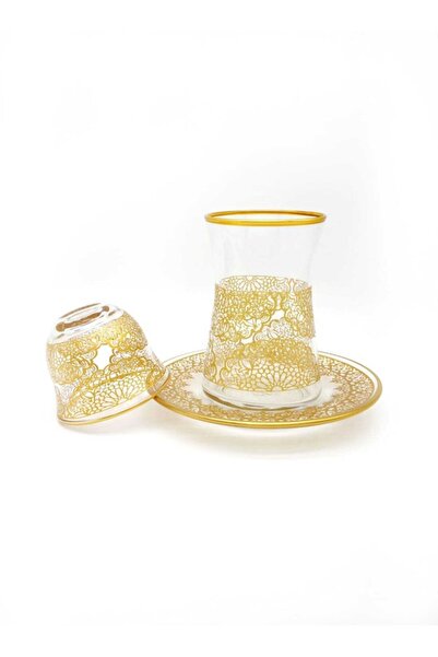 ÖzcamKristal 18 Parça 6 Kişilik Çay Takımı