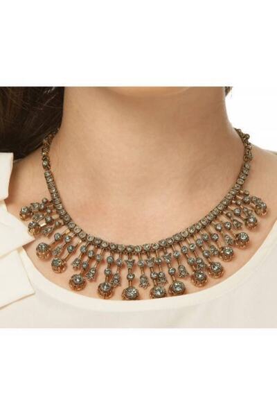 Aşina Gümüş Yeni Yıl Hediyesi Kadın Altın Muhteşem Yüzyıl Elmas Montür Divanh...