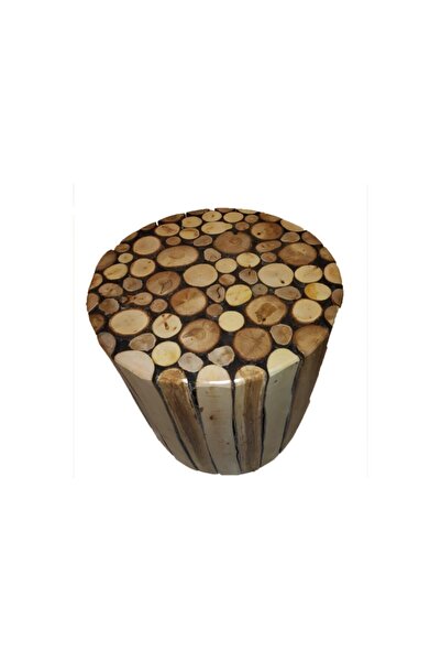 AĞAÇ KÖK TASARIM Kütük Dilimli Sehpa