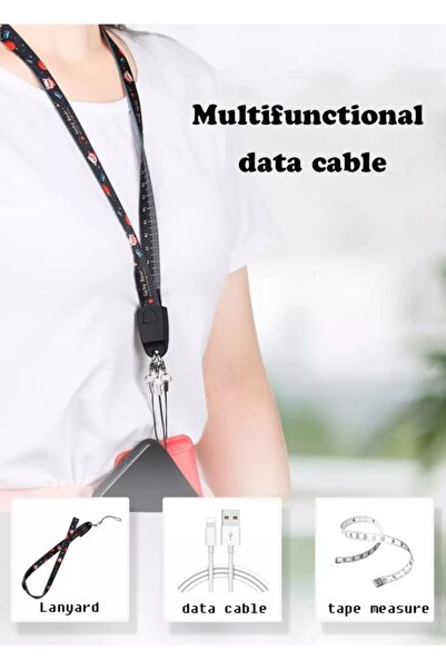 ucuzmi Dünyanın En Ince Micro Usb Data Hızlı Şarj Kablo Boyun Askılı Anahtarl...