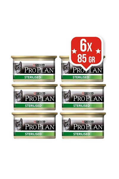 Pro Plan Pro Plan Sterilised Kısır Yaş Kedi Maması 85gr 6adet