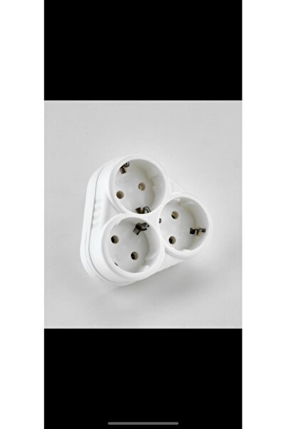 UFO Beyaz Golyat Üçlü Grup Priz