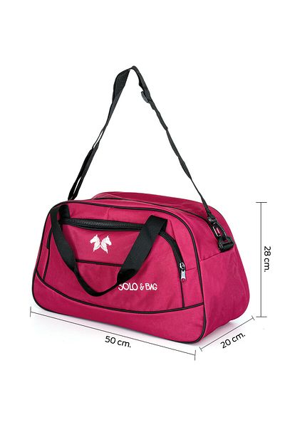Solo Bag Medium Size Unisex Claret Red Sports Fitness And Travel Bag