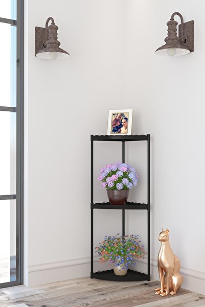 Armarks Işıl 3 Raflı Plastik Dekoratif Çiçeklik Saksı Standı 3ko_s