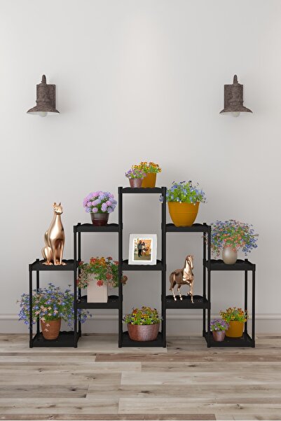 Armarks Işıl 11 Raflı Plastik Saksılık Dekoratif Çiçeklik Saksı Standı 22322_k_s