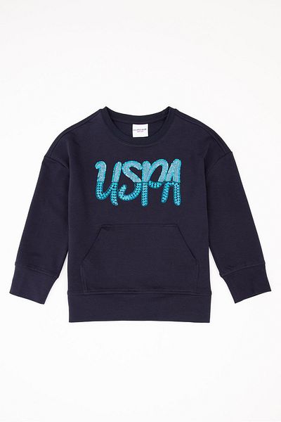 U.S. Polo Assn. Hanorac pentru fetiță bleumarin