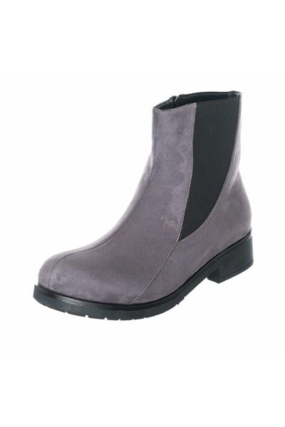 İriadam K418 Gray Suede New Season Large Size Women's Boots