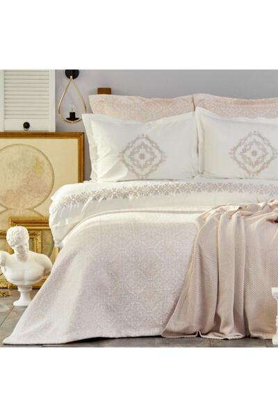 Karaca Home Adelle Dried Rose Embroidered Prıvate Wedding Set