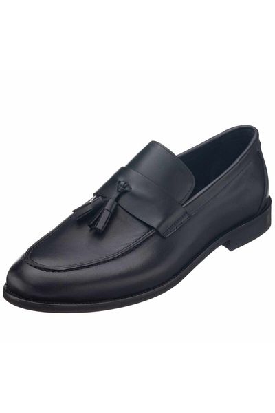 İriadam Kd0696 Black Leather Neolite Sole Top Quality Leather Large Size Men's Shoes