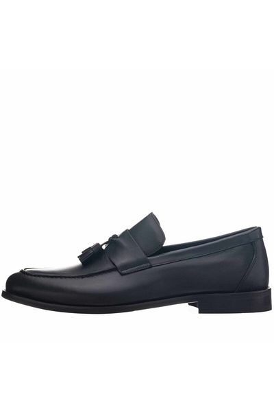 İriadam Kd0696 Black Leather Neolite Sole Top Quality Leather Large Size Men's Shoes