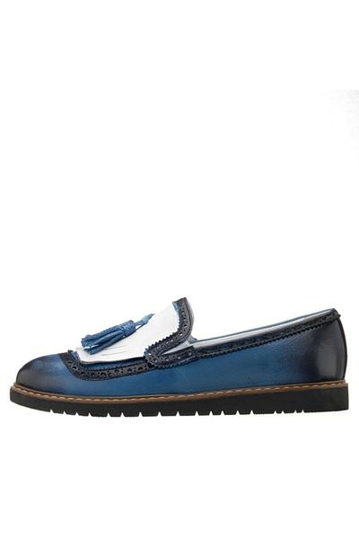 İriadam 45 - 46 - 47 - 48 - 49- 50 Ag1017 Saks Blue Large Size Men's Shoes Wide Fit