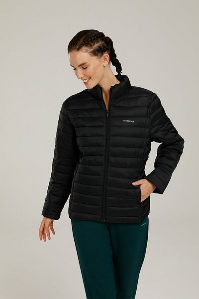 lumberjack 1w Basic Padded Coat 1pr Μαύρο Γυναικείο Παλτό