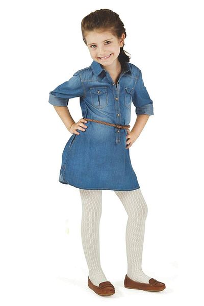 Daymod Lorin Patterned Cotton Children's Pantyhose