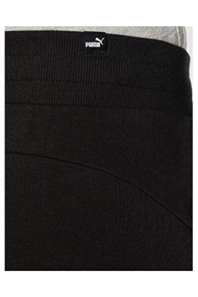 Puma Ess Logo Pants - Kadın Siyah Pamuklu Eşofman Alt - 586846 51