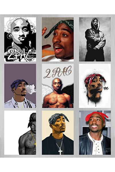 hediyeniburadabul Συλλογή Hbb Tupac Respect 9 τεμαχίων Ξύλινο σετ ζωγραφικής ...