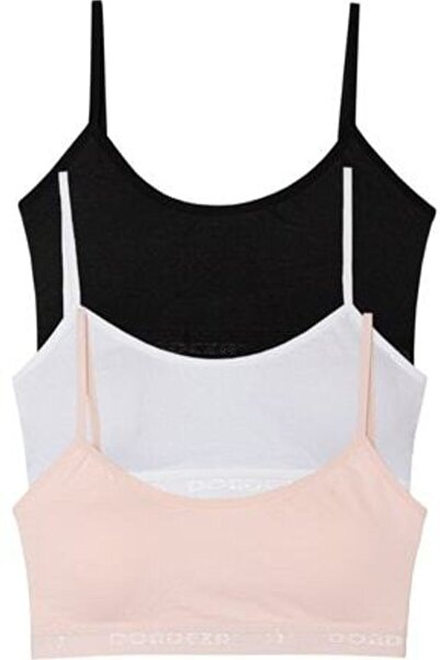 jilly jo Women's Padded Rope Strap Half Tank Top Bustier 3 Pieces