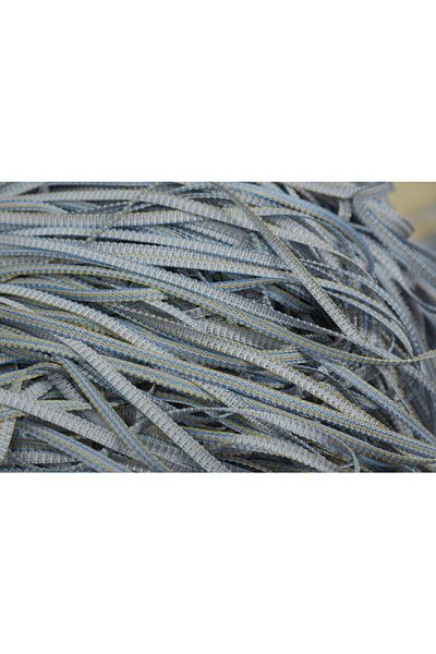 AKÇA TEKSTİL Plain Rope Curtain Gray Double Color Ready Rope Curtain 300 X 280 Cm