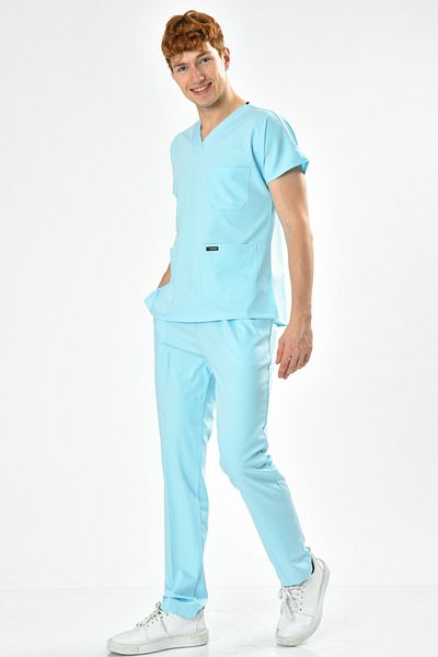 Owlet Medikal Set de uniforme chirurgicale Lycra Ice Blue