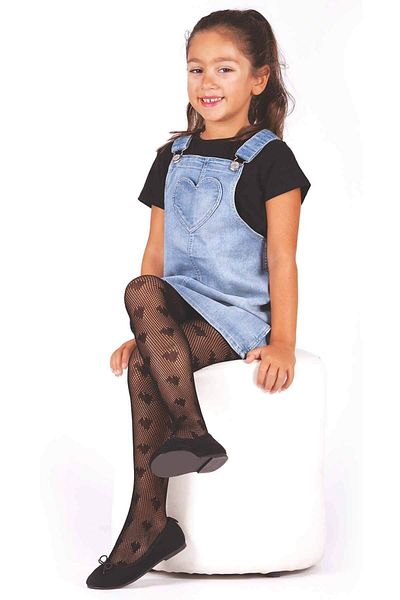 Daymod Rosa Patterned Mesh Children's Pantyhose