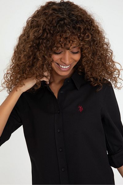 U.S. Polo Assn. Cămașă neagră de damă