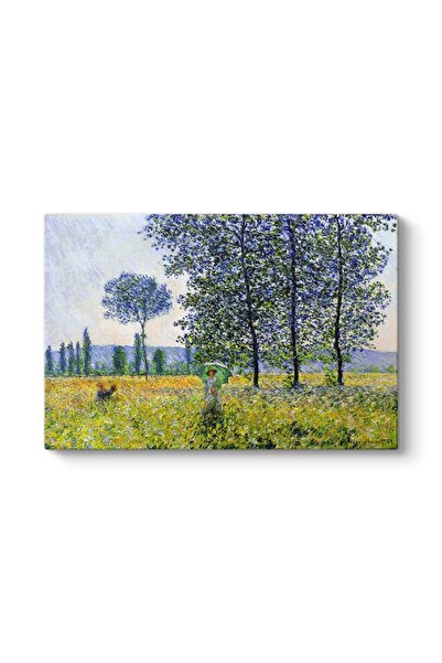 TabloShop Claude Monet - Kavaklar Altında Kanvas Tablosu - Estetik Duvar Dekoru