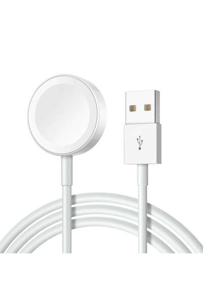 TahTicMer Apple Watch Seri 2 3 4 5 6 Se Nike 38 40 42 44 Mm Uyumlu Şarj Kablo...