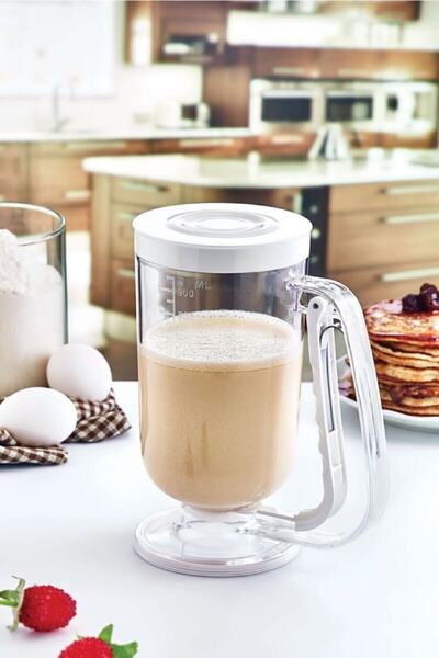 QNİAY أداة توزيع العجين العملية للمافن والفطائر والوافل والبانكيك