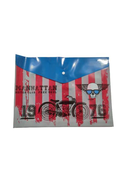 Rubenis Snap Fastener Patterned Envelope File 2 Pieces