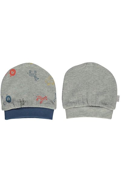 Bebetto Openwork Hat 2-Piece Baby Beanie (colorful Friends) (t2346)