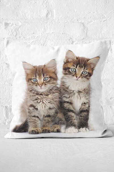 Nish & Royal Slatke tabby mačiće moderna jastučnica