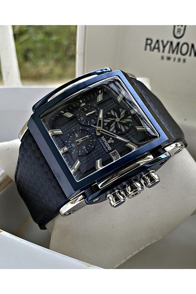 Raymond Swiss 8309 Navy Blue Men's Wristwatch