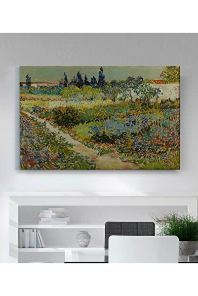 StellaStore Vincent Van Gogh Arles'de Bahçe Kanvas Tablo